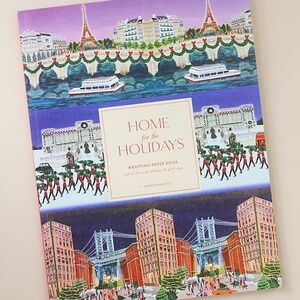 NWT Anthropologie Holiday in the City Christmas Wrapping Paper Book
